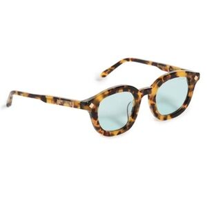 Poppy Lissiman Pistelle Sunglasses Green / Torti
